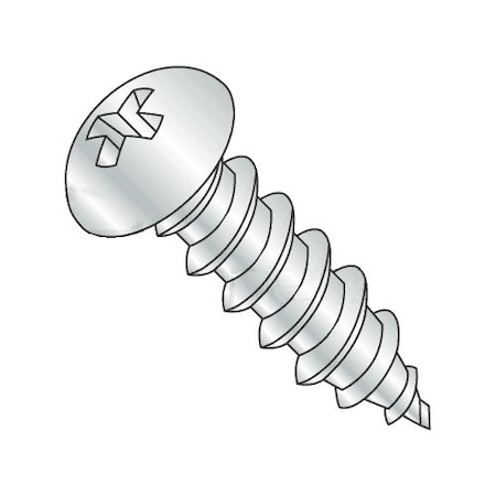 Newport Fasteners Sheet Metal Screw, #10 x 1/2 in, Zinc Plated Steel Round Head Phillips Drive, 6700 PK 984844-6700